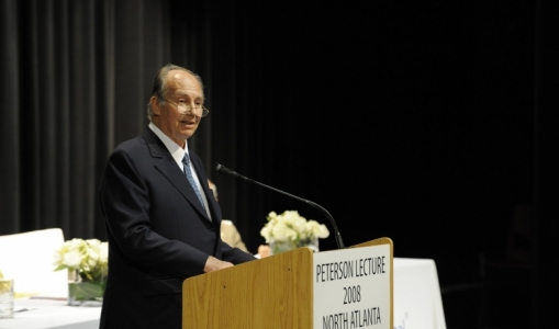 His Highness the Aga Khan speaks at the annual meeting of the International Baccalaureate.  2008-04-18